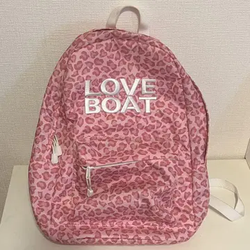 LOVE BOAT 레오파드 무늬 백팩 백팩