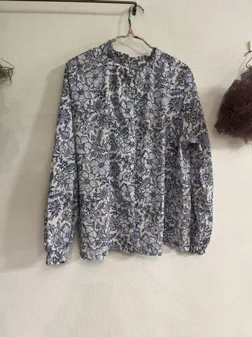 인도 면 블라우스