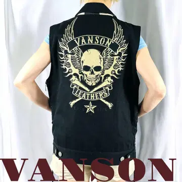 VANSON 반슨 스컬 그래픽 슬리브리스 베스트
