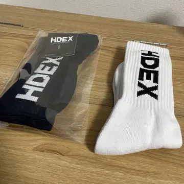 에이치덱스 양말 삭스 화이트 화이트 블랙 블랙