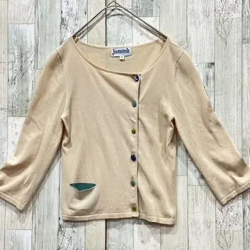 새상품급 호코모모라 가디건 코튼 100% 개성 넘치는 사이즈 40 L