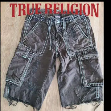 TRUE RELIGION 숏 팬츠 카키
