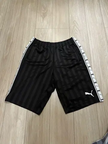 Puma 차콜 스트라이프 숏 팬츠