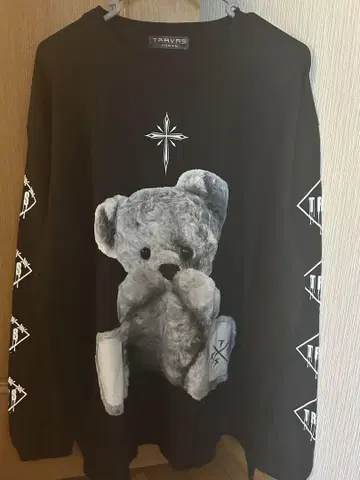 Travas Tokyo 곰 프린트 롱 슬리브 티셔츠