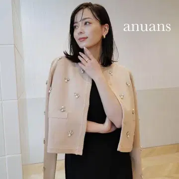 새상품급 anuans 아누앙스 비쥬 니트 자켓 핑크
