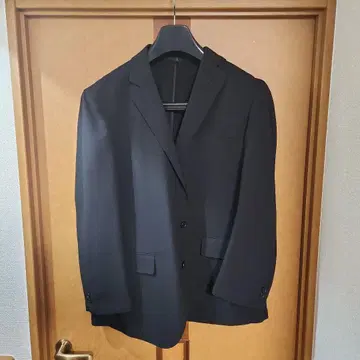 빅 사이즈 블랙 싱글 브레스트 정장 자켓 3L