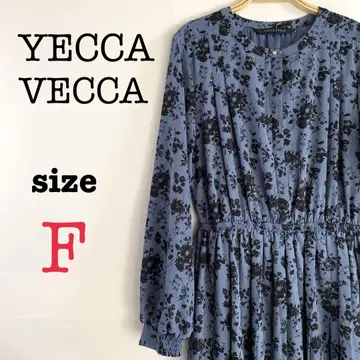 YECCA VECCA 예카바카 [F] 꽃무늬 롱 원피스 플레어 원피스