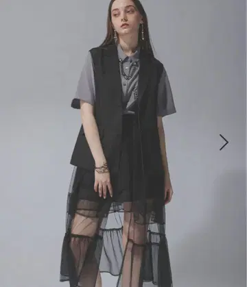 HARE 2WAY 베스트 원피스 블랙