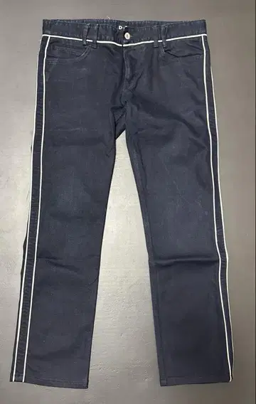 D&G 네이비 사이드 라인 데님 팬츠