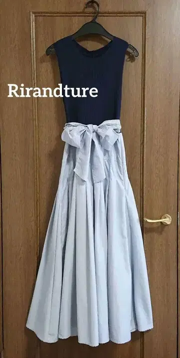 Rirandture 스트라이프 리본 도킹 원피스