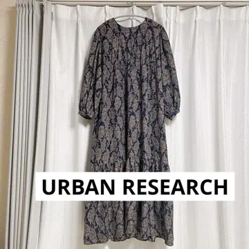 URBAN RESEARCH ROSSO 원피스 페이즐리 퍼프 슬리브