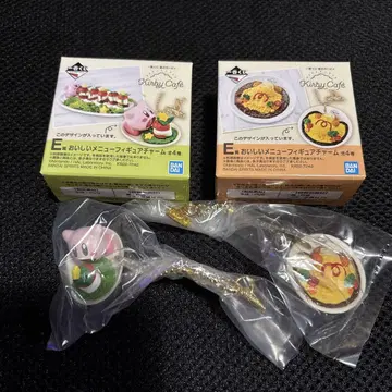 커비 제일복권 맛있는 메뉴 피규어 참