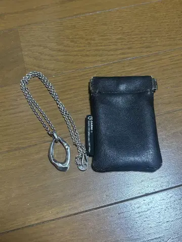 가르니 크로케리 L 펜던트 실버 목걸이 garni