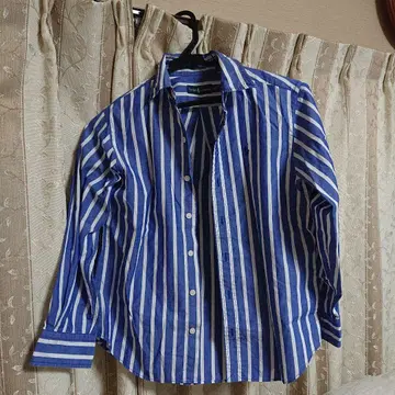 Ralph Lauren 블루 화이트 스트라이프 셔츠 140 사이즈