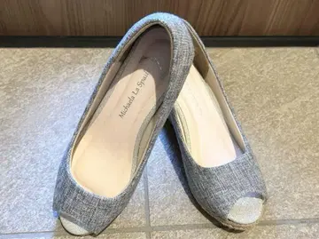 샌들 7cm 힐 그레이 L 사이즈