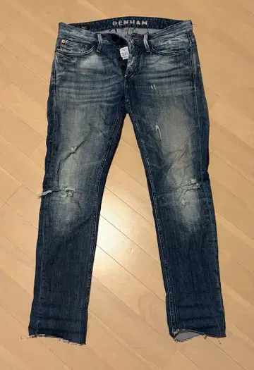 DENHAM 스키니 데님 다크 블루