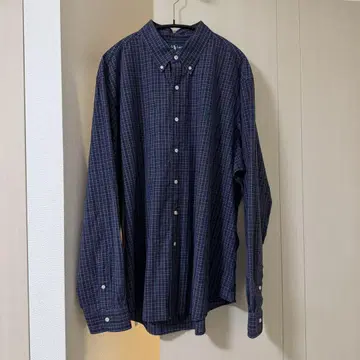 랄프 로렌 BD 셔츠 퍼플 체크 CUSTOM FIT 2XL