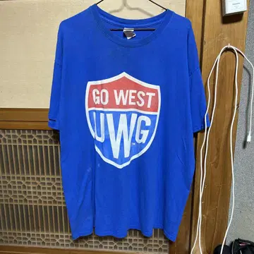 빈티지 GILDAN GO WEST UWG 티셔츠 XL 파랑