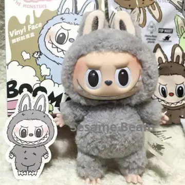 Labubu Exciting Macaron 그레이 Sesame Beam
