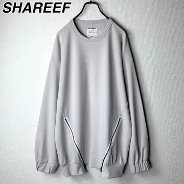 SHAREEF 지퍼 디자인 오버 사이즈 풀오버 샤리프 1