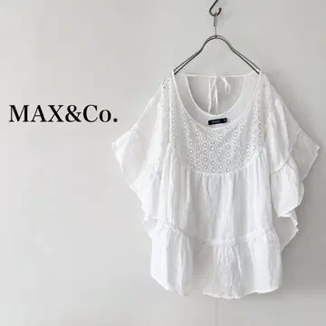 MAX&Co. 린넨 판초 블라우스