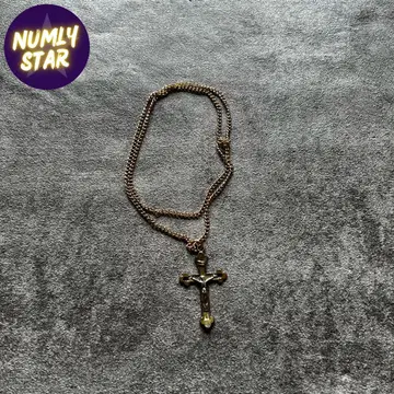 archive grunge cross necklace y2k