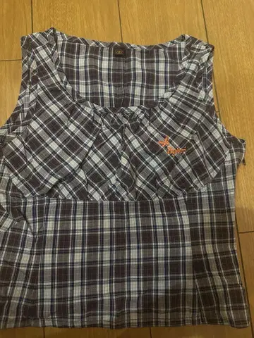 HYSTERIC GLAMOUR 체크 무늬 탱크탑 프리 사이즈