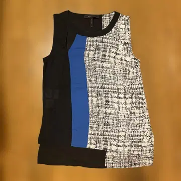 BCBGMAXAZRIA 슬리브리스 탑 XS