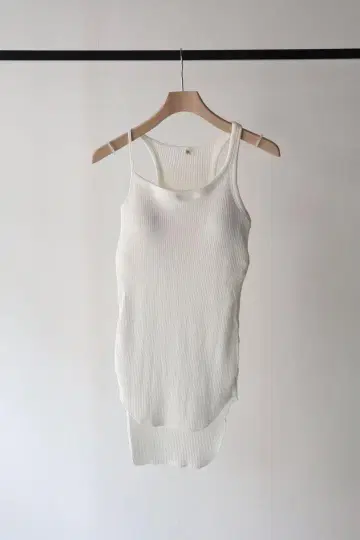 유기농 면 비대칭 브라 탱크톱