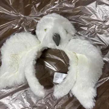 흰색 동물 캐릭터 머리띠