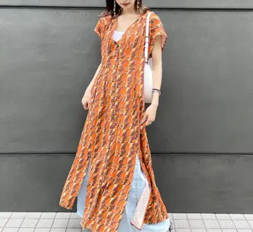 JEANASIS 아프리카 가라 린넨 원피스