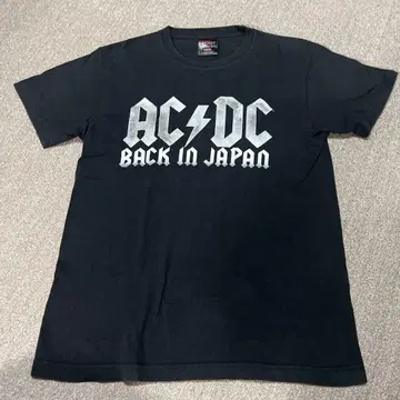 AC/DC BLACK ICE TOUR 티셔츠 M 블랙