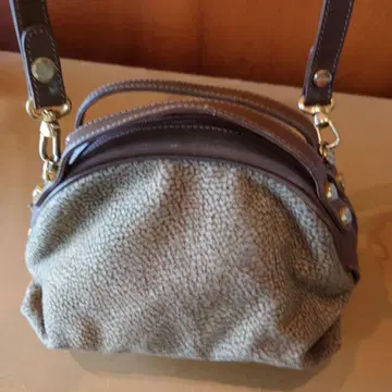 이탈리아제 패브릭 가죽 숄더백