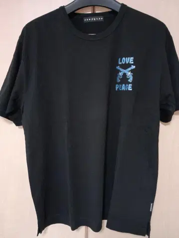 roarguns LOVE PEACE 티셔츠 블랙