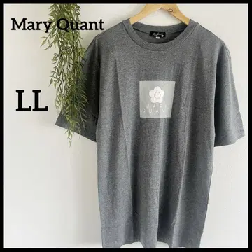 Mary Quant [LL] 로고 티셔츠 그레이 빅 실루엣
