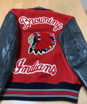 웨어하우스 Browning Indians 바시티 자켓
