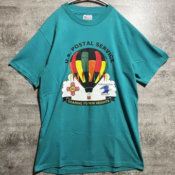 HANES 헤인즈 90s USPS US 엽서 티셔츠 싱글 스티치
