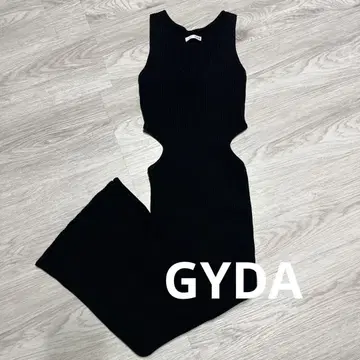 GYDA 오픈 리브 니트 타이트 원피스