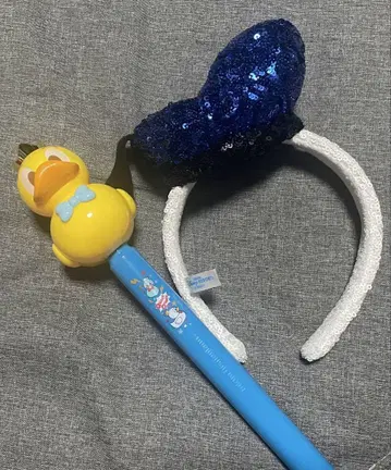 도널드 덕 머리띠와 굿즈 세트