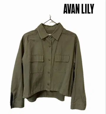 M 사이즈 AVAN LILY 올리브 셔츠 자켓 숏 기장