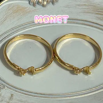 MONET 모네 골드 후프 귀찌
