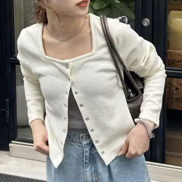 Kastane 써멀 가디건 아이보리