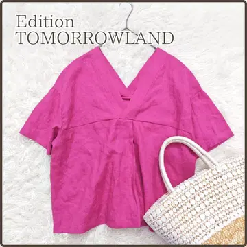 Edition TOMORROWLAND 린넨 100% 블라우스 핑크 F