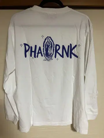 PHARNK 긴팔 티셔츠 화이트
