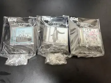 GIGO 한정판 GLAY 30th 미니어처 CD 키링 3종 세트