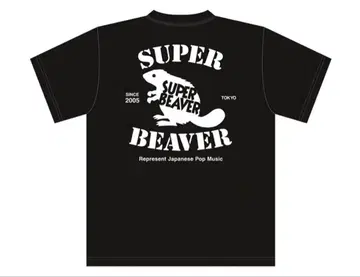 SUPER BEAVER 백드롭 티셔츠 L 사이즈