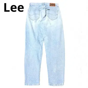 Lee 데님 청바지 하의 캐주얼 로고 패치 일본제 S 블루
