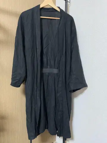 빈티지] 구제 의류 겉옷 기모노 가디건 블랙 레트로