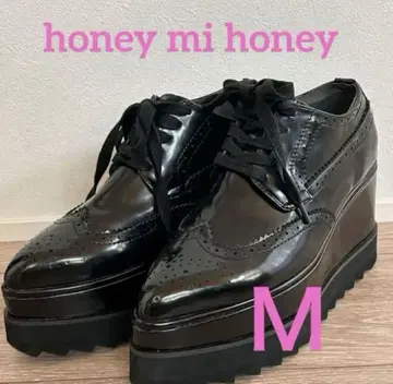 에나멜 통굽 신발 honey mi honey M