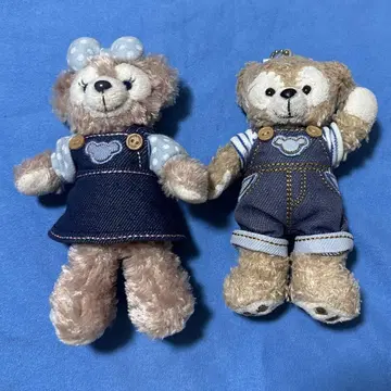 더피 셰리 메이 봉제 인형 배지 데님